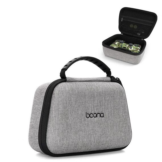 Borsa di stoccaggio di Gamepad Hard Shell Baona EVA per PS5 / PS4 / XBOX / Switch Pro, Stile: grigio a strato singolo