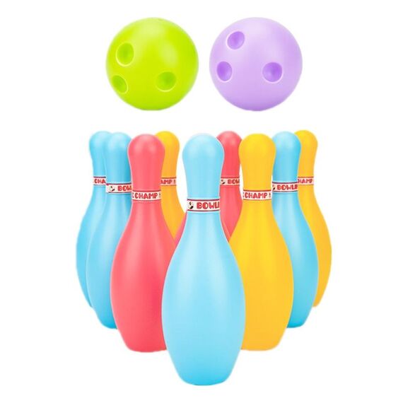 3 set per bambini Sport ricreazione Plastica Bowling Toy Set, Dimensioni: 15 cm