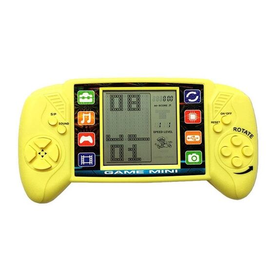 Grande schermo per bambini gioco portatile console elettronico giocattoli elettronici (giallo)