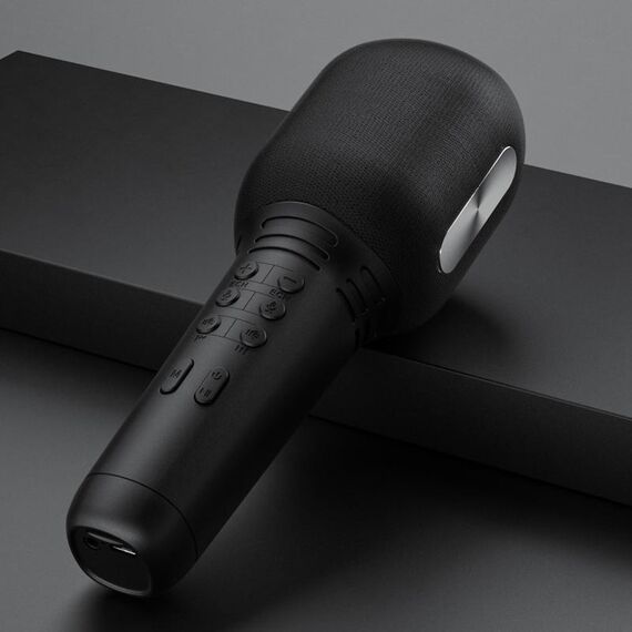 K9 Wireless Bluetooth Microfono Cellulare Canta Microfono (Nero)