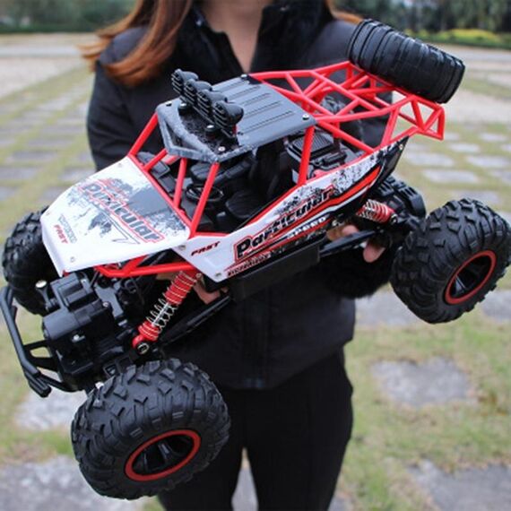 2,4 GHz 4WD Doppio Motors Off-Road Arrampicata auto Telecomando Veicolo, Modello: 6266 (rosso)