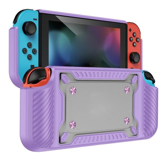 Gambi GamePad TPU+PC Custodia protettiva per Switch OLED (LiLac)