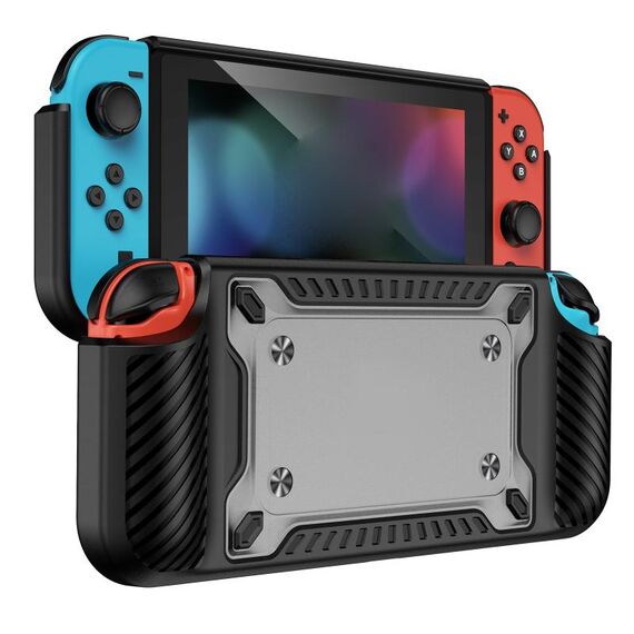 Gambi GamePad TPU+PC Custodia protettiva per Switch OLED (Black)