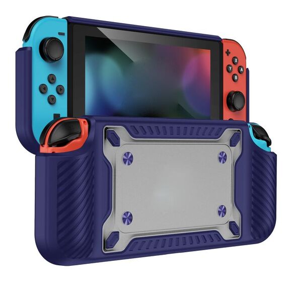 Gambi GamePad TPU+PC Custodia protettiva per Switch OLED (Blue)