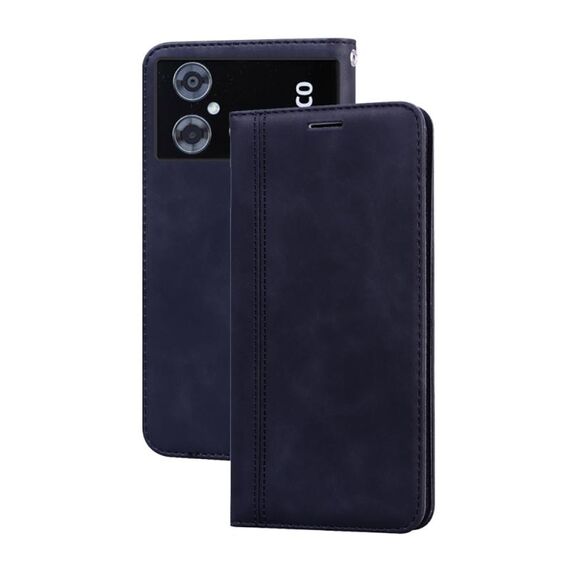 Per Xiaomi Poco M4 5G/Poco M5/Redmi Note 11R Custodia per telefono in PU con vibrazione orizzontale magnetica aziendale smerigliata (nero)