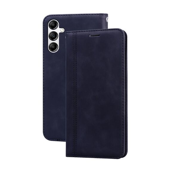 Per Samsung Galaxy A24 4G Custodia per telefono in PU con vibrazione orizzontale magnetica aziendale smerigliata (nero)
