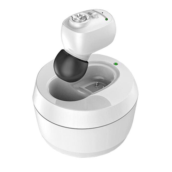 KAIXINWEI VHP-601 DC3.7V Amplificatore audio per apparecchi acustici Bluetooth in-ear (bianco)