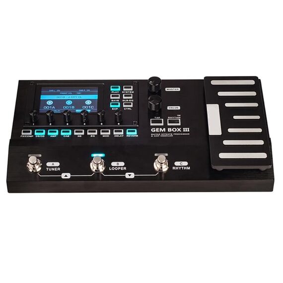 JOYO GEM-BOX3 Effetto per chitarra acustica elettrica integrato multifunzionale con pedaliera e drum machine