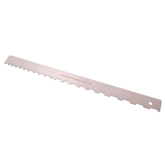 GNR2 Righello per manico per basso di misurazione in acciaio inossidabile, stile: denti singoli