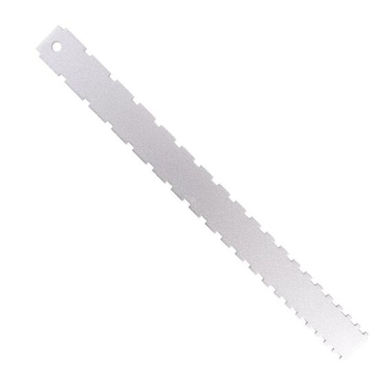 GNR1 Righello per manico per basso in alluminio, colore: argento