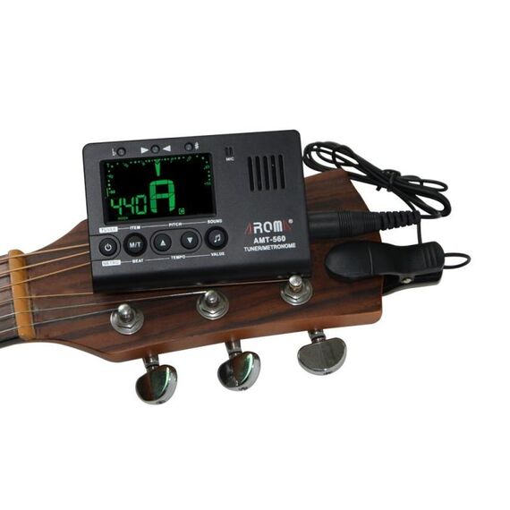 Sintonizzatore per chitarra acustica ritmica con metronomo elettronico ROM (AMT-560)