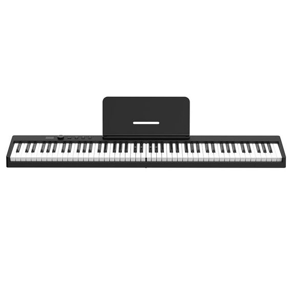 Piano elettrico a piegatura intelligente portatile a 88 tasti, spina UE (PJ88C Black)