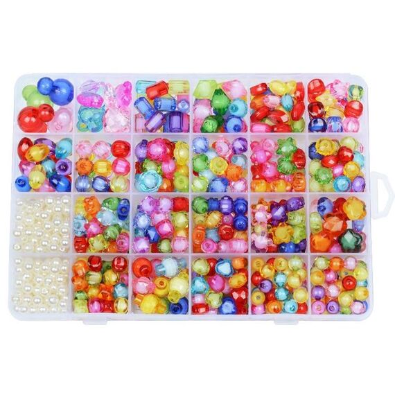 24 GRIRD ACRILICO per perline per perline Collaci di collana fai -da -te (tallone in tallone)