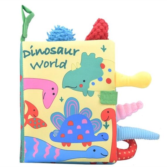 Libro di stoffa della coda Libro di stoffa 3D per l'educazione della prima infanzia (Dinosauro)