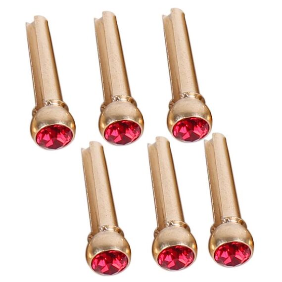 6 PZ Chitarra Immersione Cappucci Per Chitarra Citrimine Di Rame Puro, Stile: Big Diamond (Rosso)
