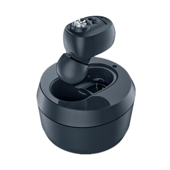 CIC Hearing Aids Amplificatore del suono per apparecchi acustici wireless invisibile ricaricabile (nero)