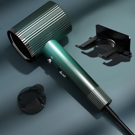 Asciugacapelli a ioni negativi da 1600 W con regolazione a 3 velocità, spina CN Standard Edition (verde)