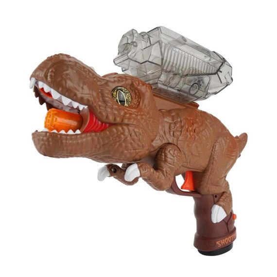 MoFun 612A Pistola Giocattolo Dinosauro Elettrico Con Luci/Spruzzo (Marrone)