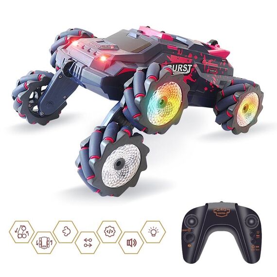 MoFun JC03P 2.4G Telecomando Stunt Car a sei ruote, Specifiche: RC singolo (rosso)