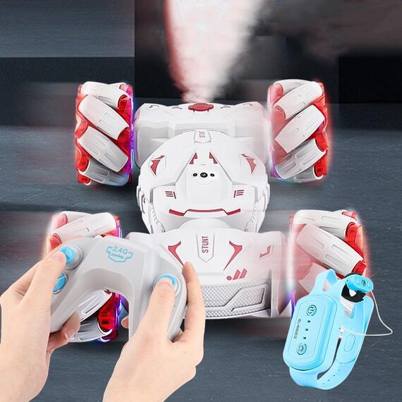 MoFun JC06 2.4G Telecomando Torsion Stunt Car, Specifiche: Dual RC (Rosso)