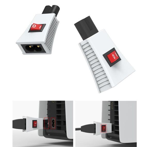 JYSK Console Power Switch Protezione da interruzione di corrente per PS5/PS4 Slim/PS3/Xbox Series X