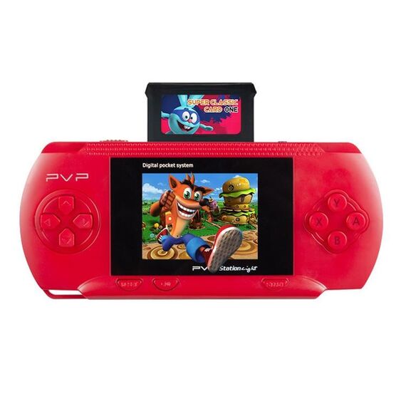 DG-172 Macchina da gioco per bambini Palm Plug Card Mini schermo a colori da 2,4 pollici Console di gioco intellettuale classica (rosso)