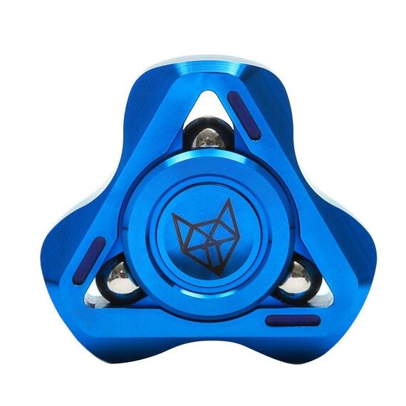 Fingertips Piping Gyro CNC Mechanical Anti-Anxiety Gear Metal Toys, Colore: Blue Fox