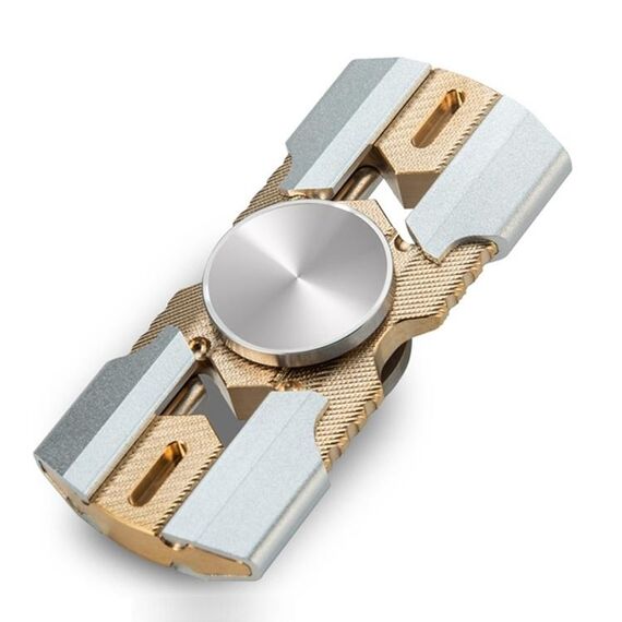 Giroscopio a punta di dito Giocattoli meccanici in metallo EDC antistress (argento spaziale)