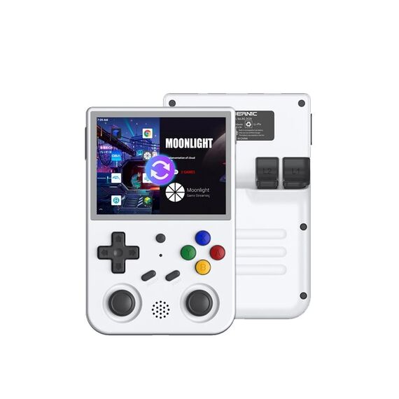 ANBERNIC RG353V 3,5 pollici Wireless Game Box Android 11 Linux OS Console di gioco portatile 64G 15.000 giochi (bianco)
