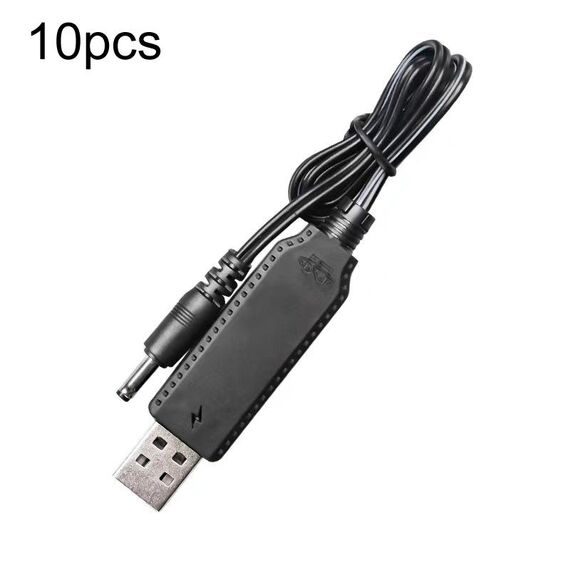 10pcs 3.7V IC Protezione del circuito Batteria al litio USB Cavo di ricarica a testa dritta, modello: 3.5mm