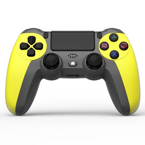 KM048 per controller di gioco wireless Bluetooth PS4 4.0 con barra luminosa (giallo limone)