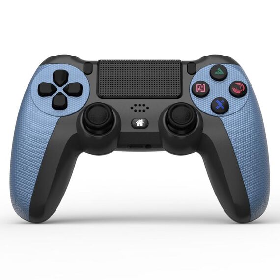 KM048 per controller di gioco wireless Bluetooth PS4 4.0 con barra luminosa (blu montagna)