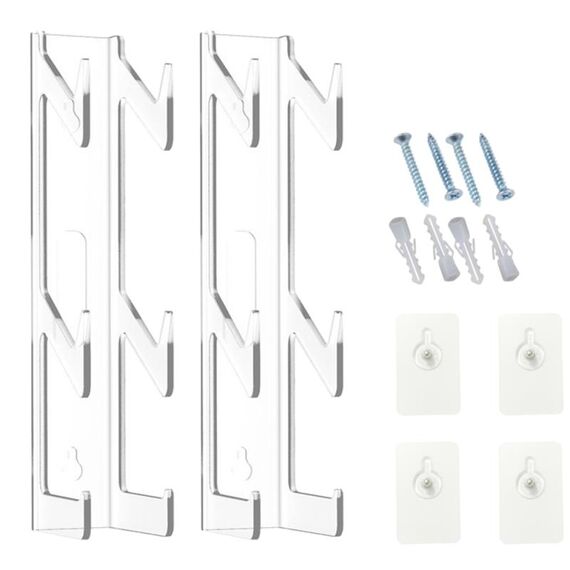 2 controller di gioco in acrilico YX072 e supporto a parete per cuffie