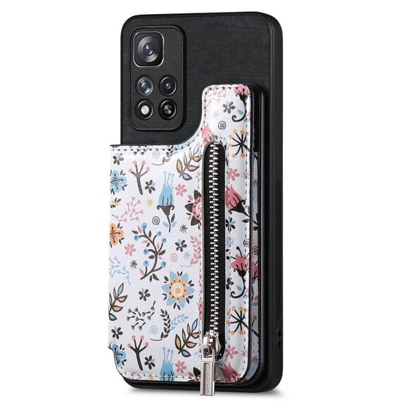 Custodia per telefono posteriore con cerniera verniciata retrò per Redmi 8A (nera)