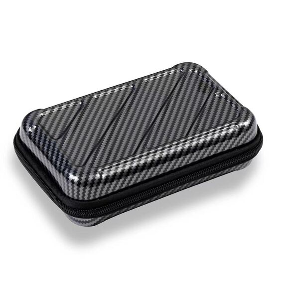 Per console di gioco Nintendo 3DS Disco rigido EVA Scatola digitale multifunzionale (fibra di carbonio)