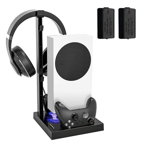 Iplay per Xbox Series S Host staffa di raffreddamento maniglia base di ricarica (nero)