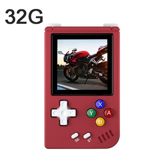 ANBERNIC RG Nano Sistema Linux IPS da 1,54 pollici Console di gioco retrò tascabile classica 32G 3000 giochi (rosso)