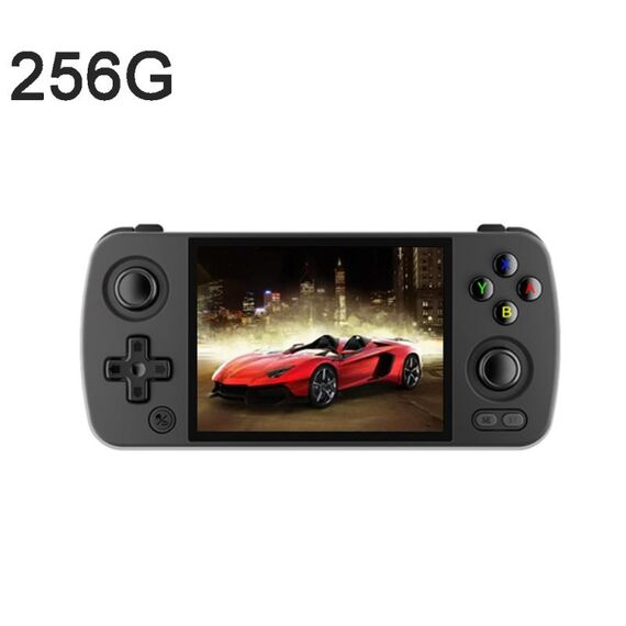ANBERNIC RG405M Console di gioco portatile Touch screen IPS da 4 pollici in lega di alluminio Sistema Android 12 128G + 256G 4000 + giochi (nero)