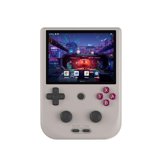 ANBERNIC RG405V 256G 4242 Giochi Console di gioco portatile Schermo IPS da 4 pollici Sistema Android 12 T618 Lettore di giochi a 64 bit (retrò grigio)