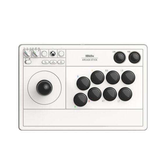 Stick arcade wireless 2.4G 8Bitdo per Xbox Series X / S / Xbox One / Windows 10 (bianco)