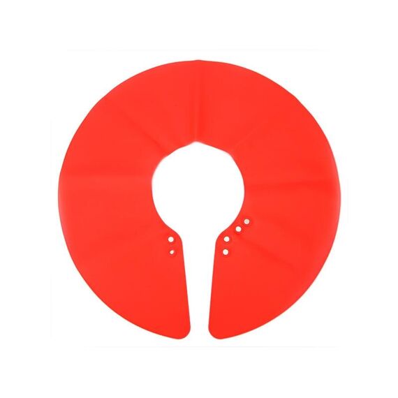 Mantelle a scialle regolabili per taglio dei capelli, protezione per il collo, per parrucchiere, in silicone, per salone, specifiche: piccolo rosso