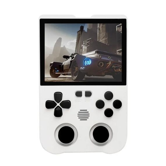 AMPOWN XU10 Console di gioco portatile Schermo IPS da 3,5 pollici Sistema Linux Video Arcade portatile 128G (Bianco)
