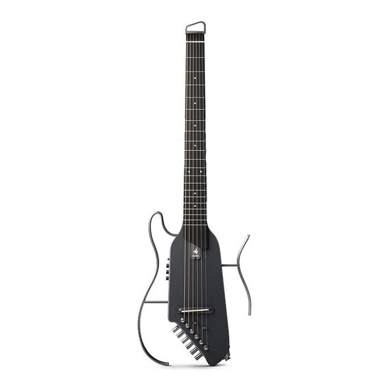 DONNER Chitarra acustica portatile staccabile da viaggio per chitarra silenziosa senza testa intelligente, stile: modello in acero nero