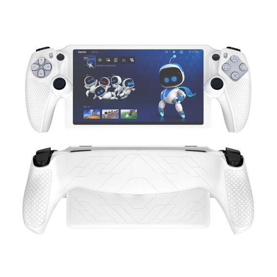 Per Sony PS Portal Console di gioco Custodia protettiva in silicone Spray per olio Custodia protettiva all-inclusive (bianca)