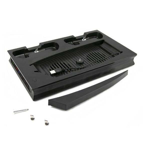 Per PS5 Console unità digitale/ottica Base di ricarica per controller ventola di raffreddamento con supporto dock leggero (nero)