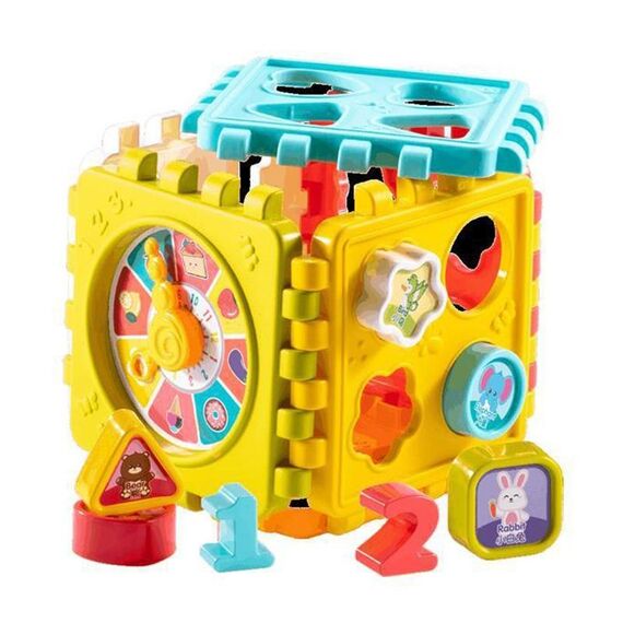 Cubo esaedrico educativo per bambini Blocchi di costruzione digitali Giocattoli per l'educazione precoce del bambino (6 lati)