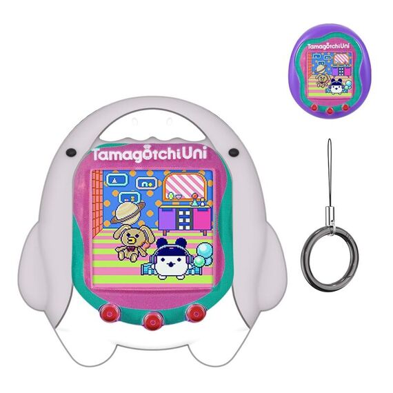 Per Tamagotchi Uni (2023) Cartoon Shark Console di gioco per animali domestici elettronici Custodia protettiva in silicone (C601)