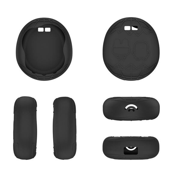 Custodia protettiva in silicone per macchina da gioco per animali domestici Tamagotchi UNI (2023) (nera)