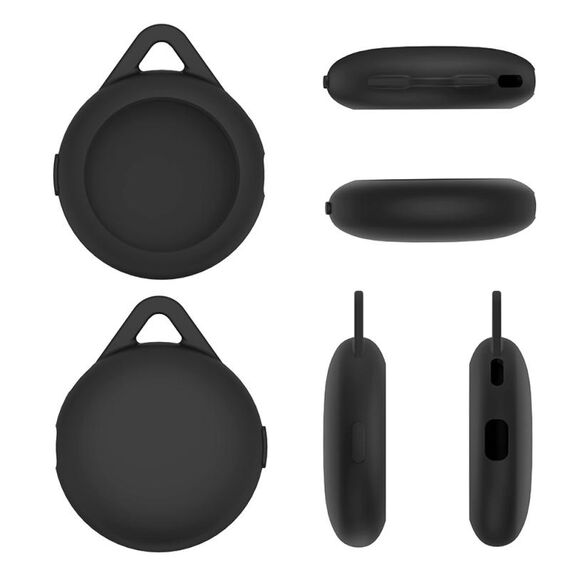 Per Pokemon Go Plus+ Monitor del sonno Poke Ball Custodia protettiva in silicone anticaduta (Nero)