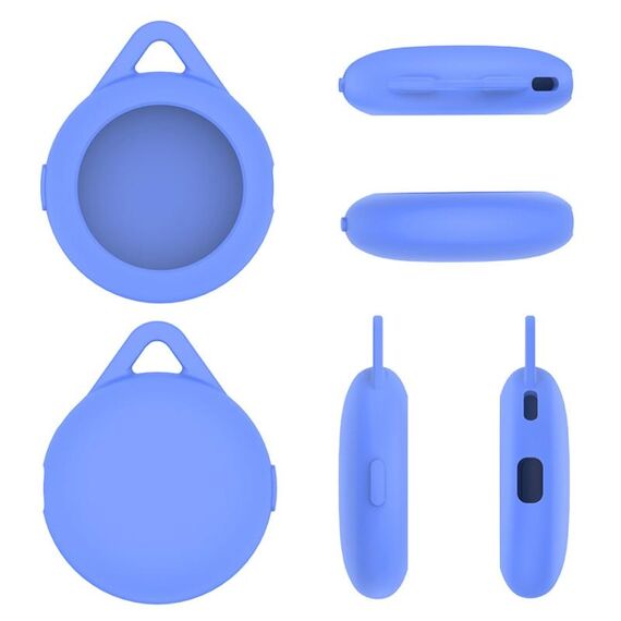 Per Pokemon Go Plus+ Monitor del sonno Poke Ball Custodia protettiva in silicone anticaduta (blu luminoso)